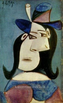 Büste der Frau au chapeau 3 1939 Kubismus Pablo Picasso Ölgemälde
